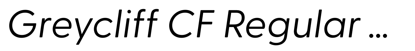 Greycliff CF Regular Oblique